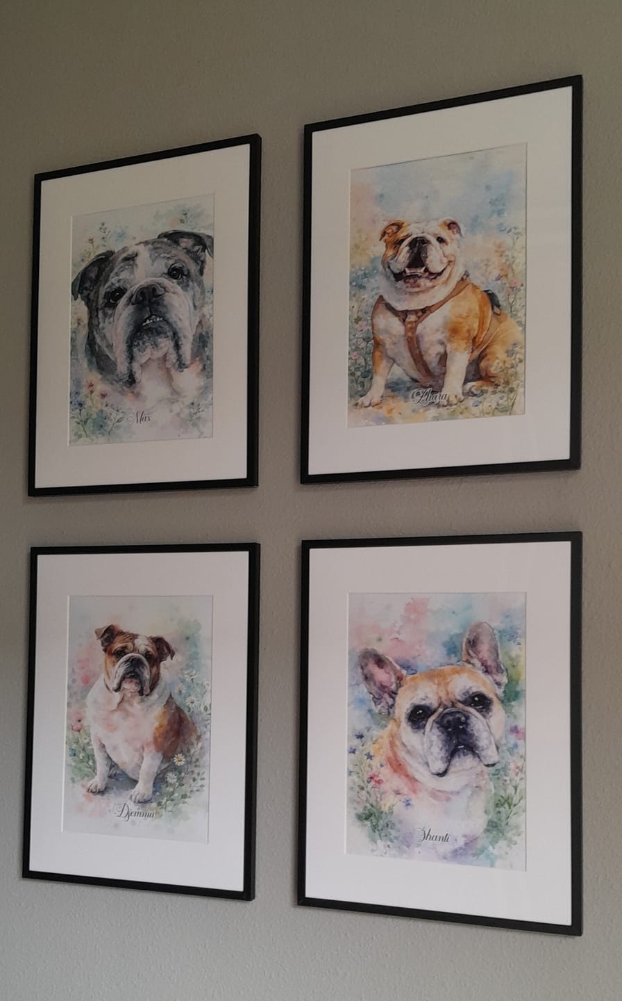 Customer photo review of Aquarel - Gepersonaliseerde Poster