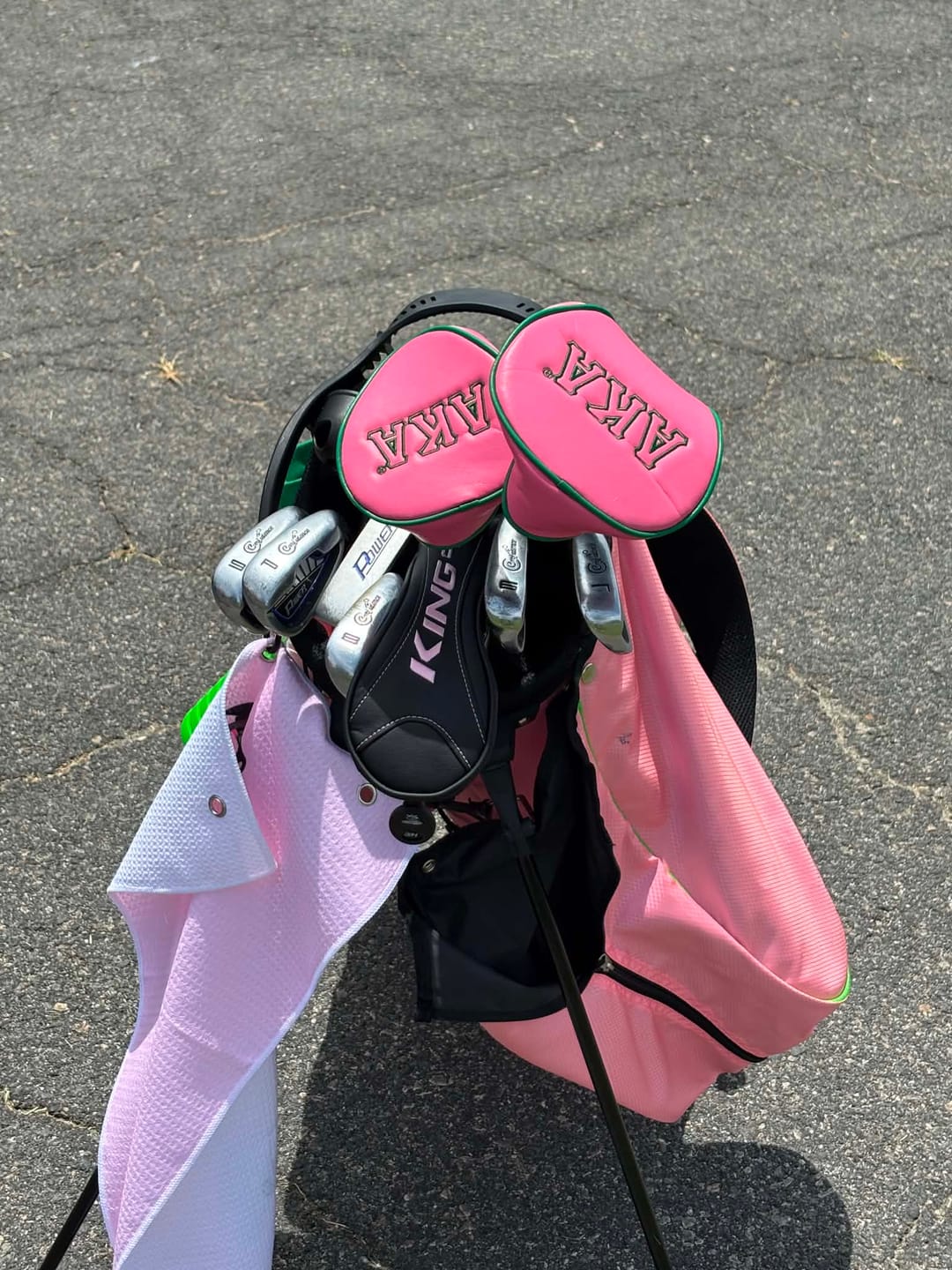 Customer photo review of AKA Golf Club Covers
