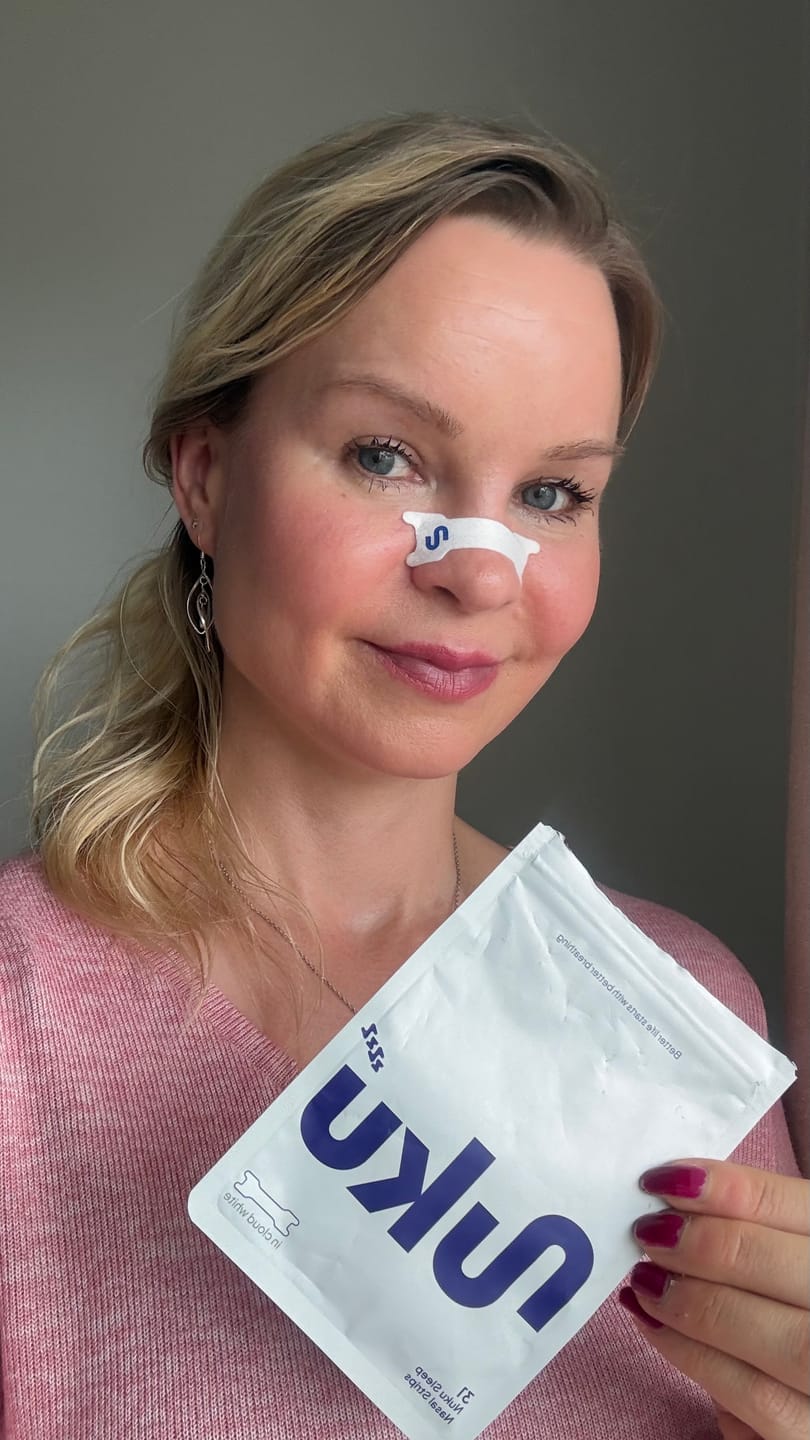 Customer photo review of Nuku Sleep Nasal Strips