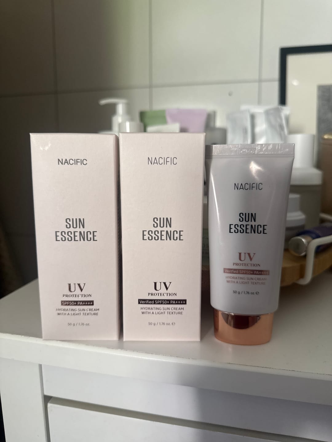 Customer photo review of Nacific Sun Essence Solkrem SPF50+ (50g)