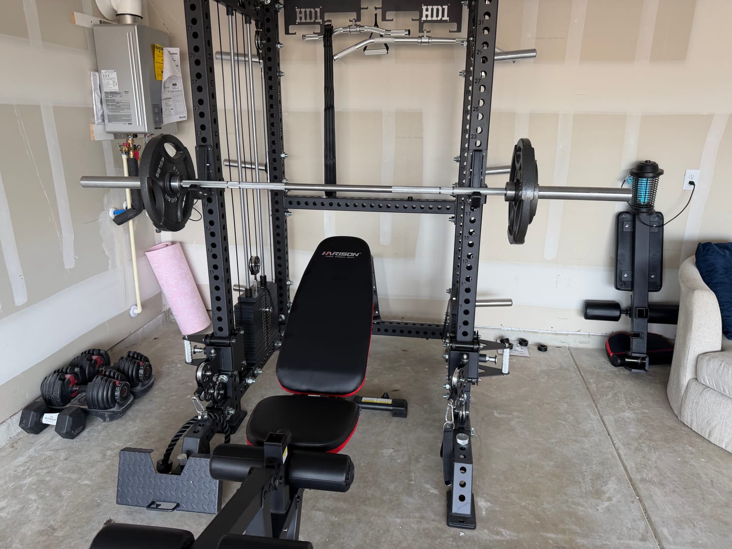 Customer photo review of HD1 Squat Rack Functional Trainer