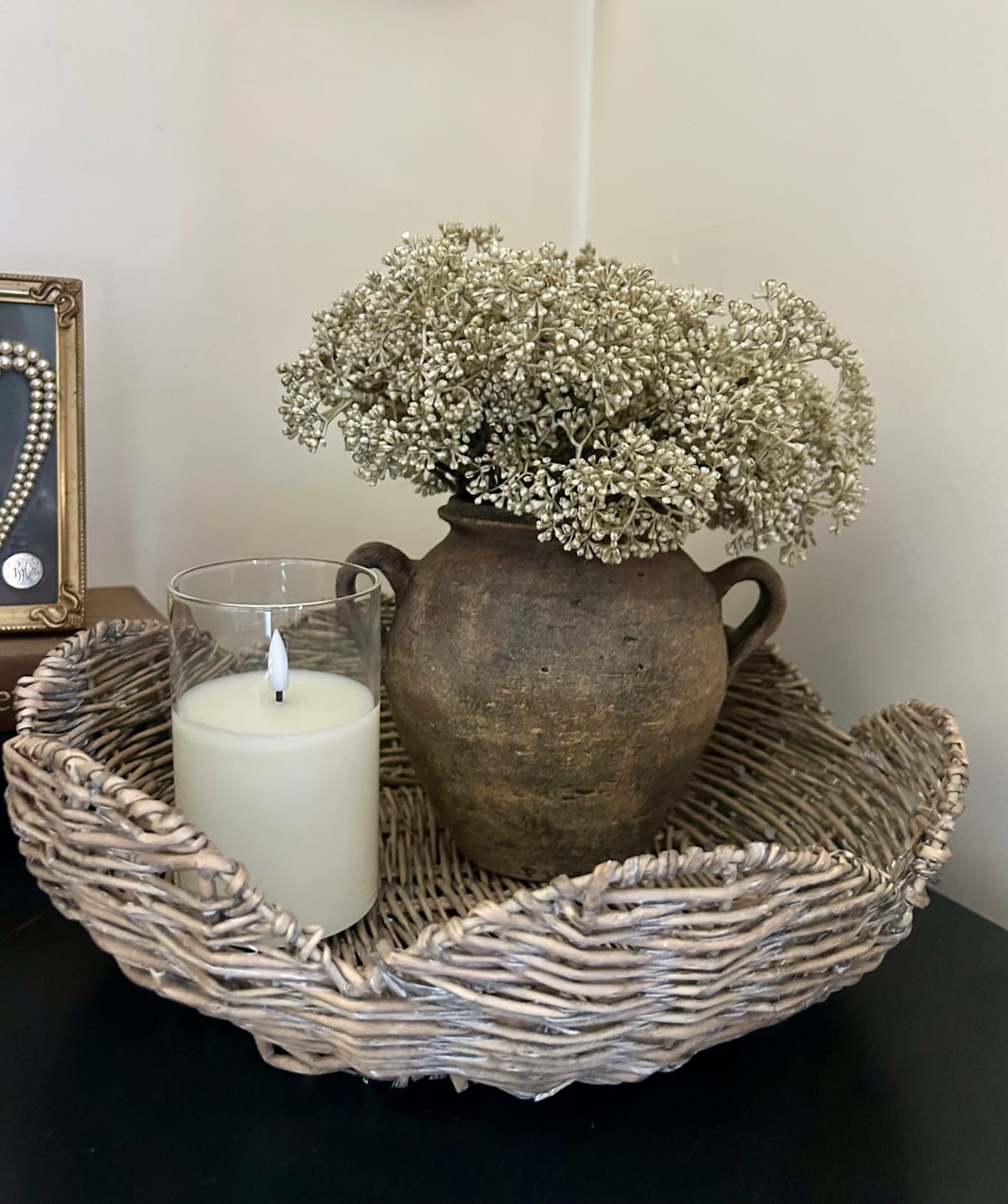 Customer photo review of Gray Wash Scallop Tray