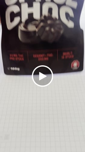 Kundenbewertung mit Video zu THC Schokolade - SpaceChoc 200mg