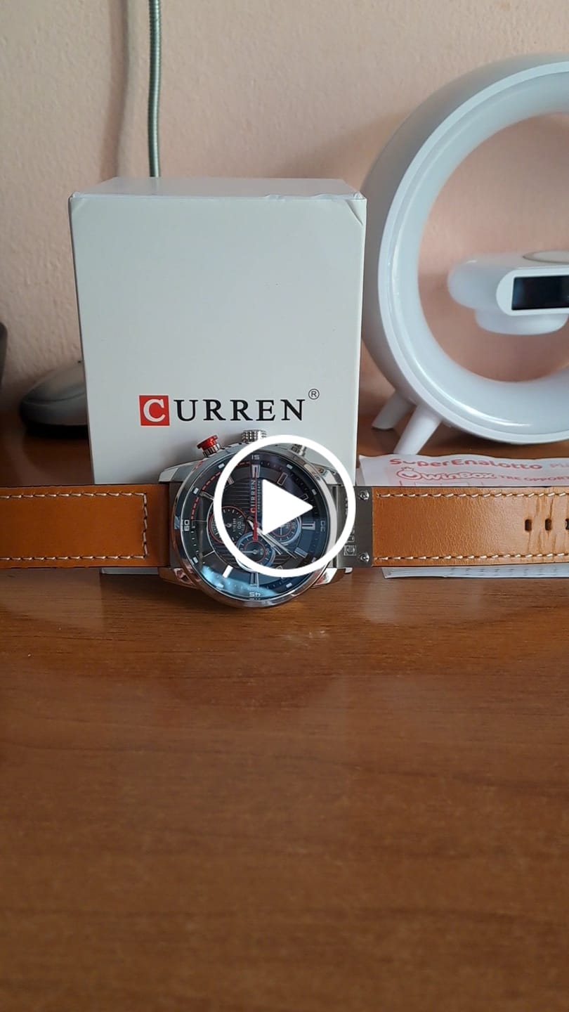 Customer video review of Curren Istanbul® orologio uomo pelle