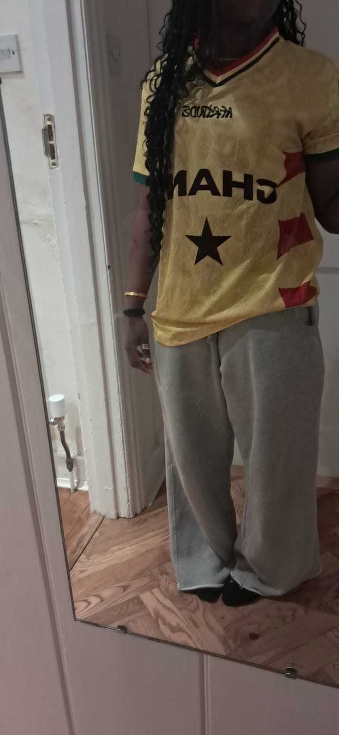 Customer photo review of Ghana Black Star Jersey — Ghana Edition (Founders Drop)