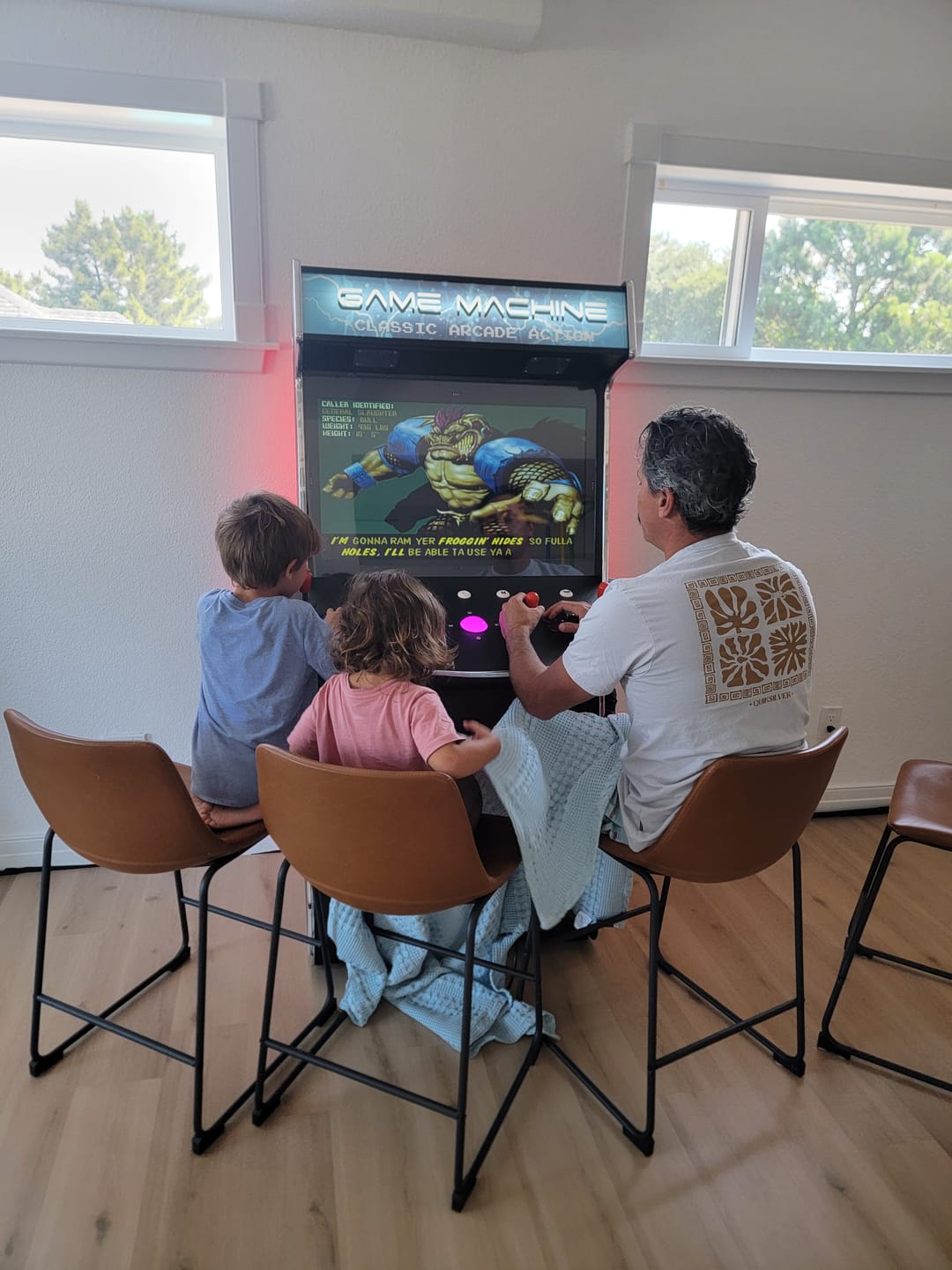 Customer photo review of 4 Player Standup with 2 shooting guns Arcade Machine 4600 Retro Multi Cade Games