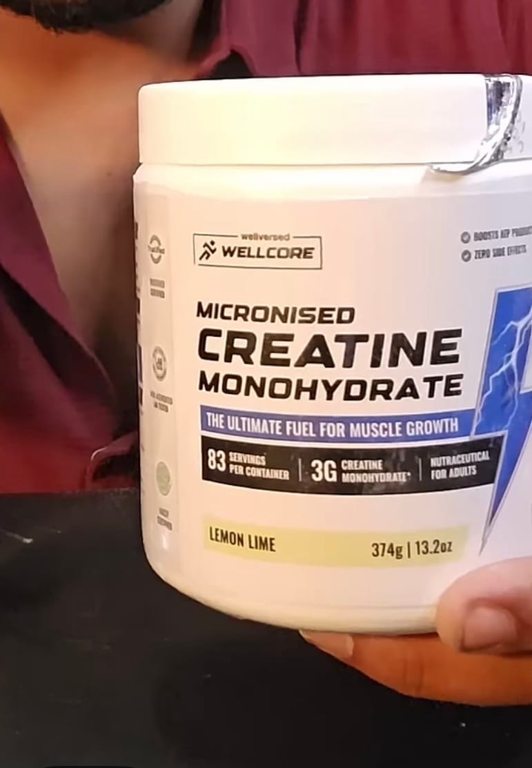 Customer photo review of Wellcore - Pure Micronised Creatine Monohydrate | Lemon Lime (149g, 33 servings)