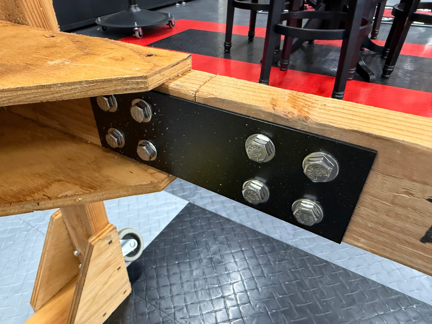 Customer photo review of Industrial Style Straight Brackets - Various Sizes