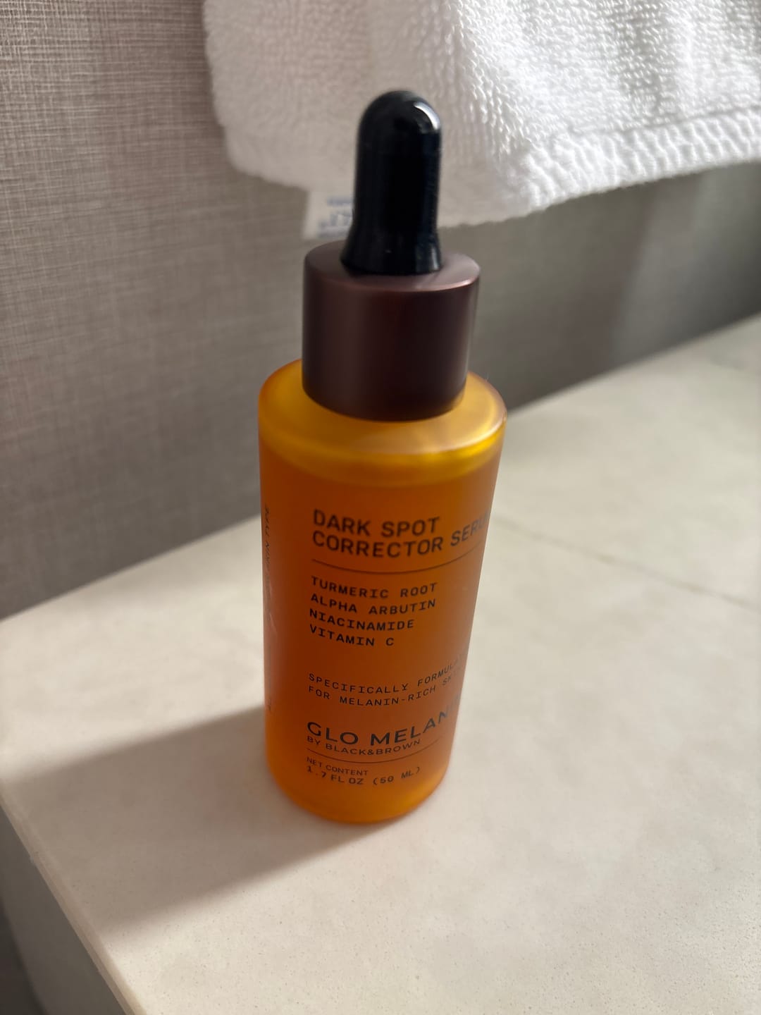 Customer photo review of Dark Spot Corrector Serum