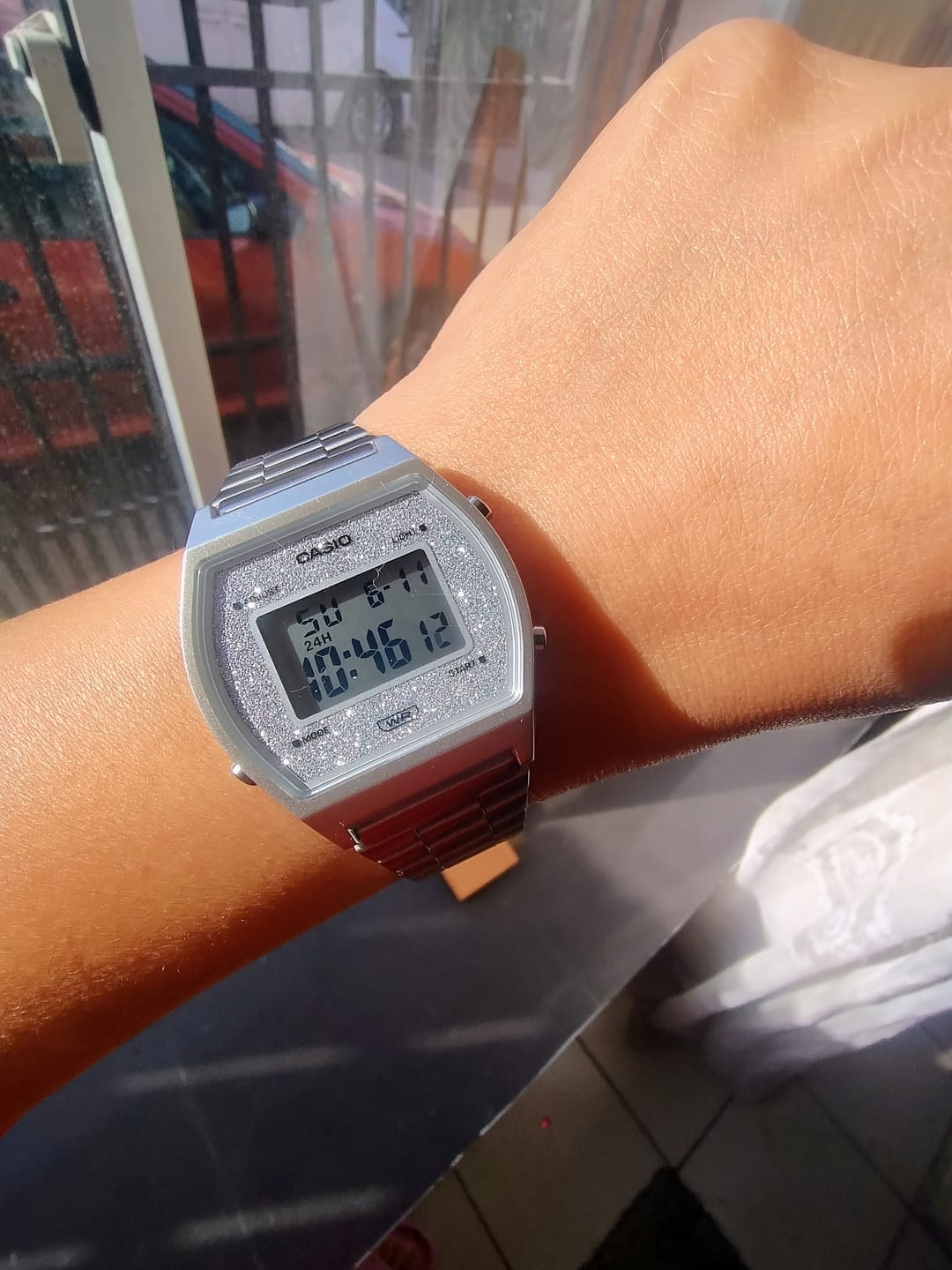 Customer photo review of Reloj Casio Vintage B640WDG-7DF Plateado Metálico Glitter