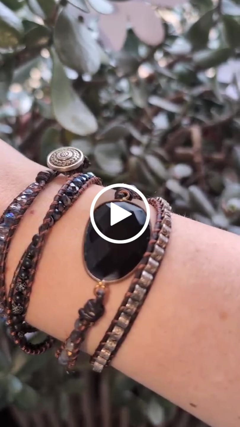 Customer video review of SELBSTBEWUSSTSEIN - Onyx Wickelarmband