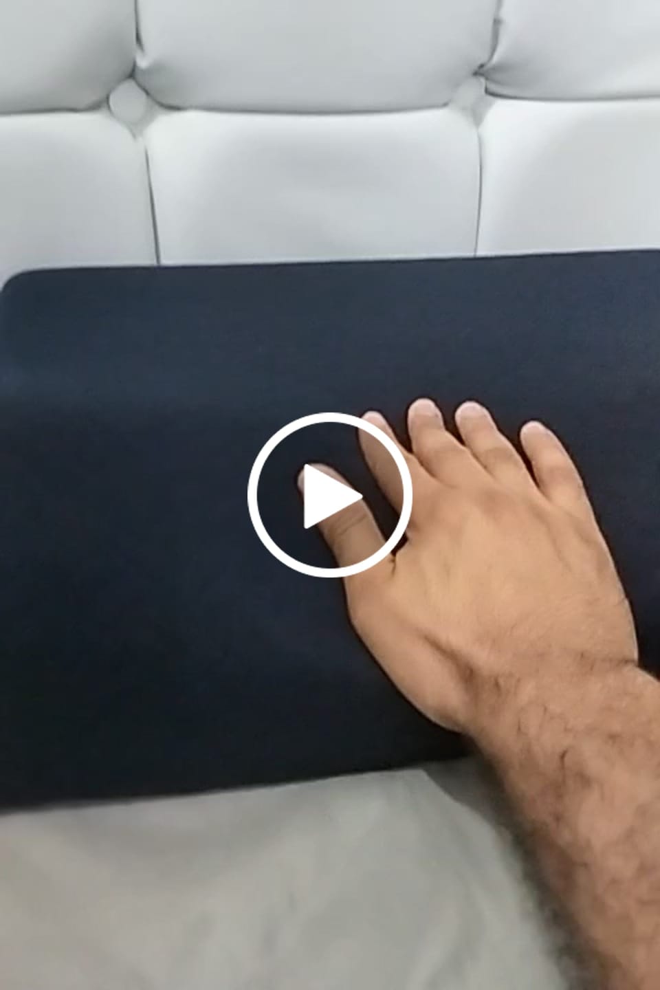Customer video review of Medium Curved Latex Pillow