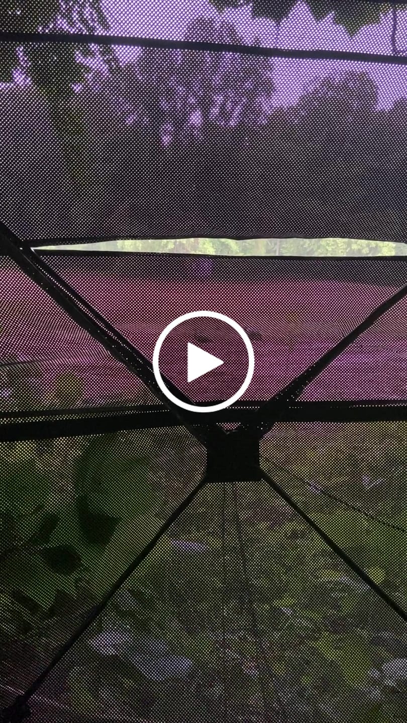 Customer video review of FLASH SALE VisX/VisMax 270 Degree Ground Blind | See-Through Duck Blind & Portable Pop-Up Deer Blind | Camouflage Hunting Blinds & Best Budget Ground Options