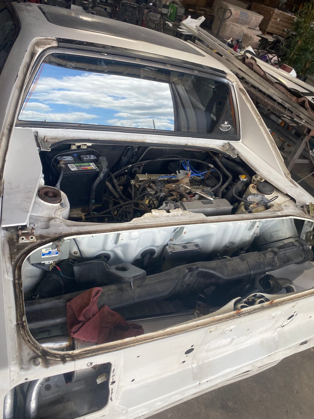 Customer photo review of 1984-1989 Trunk Lid Latch/Lever Release Cable (AW11)