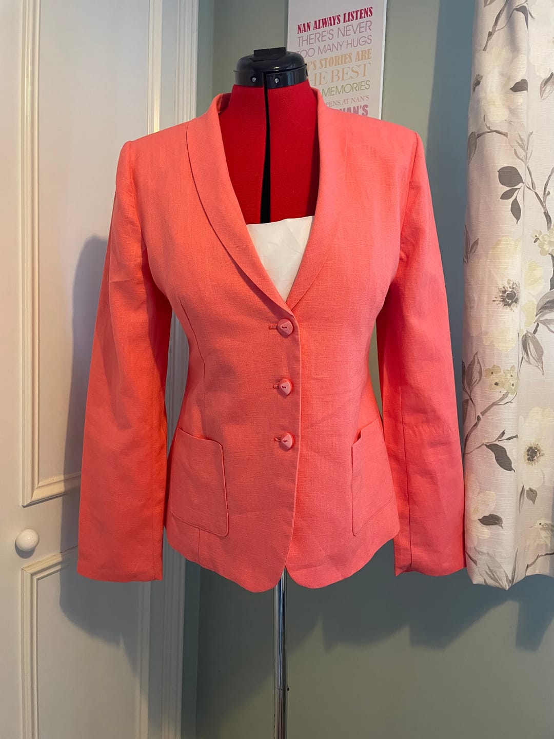Customer photo review of Washed Linen Blend Fabric