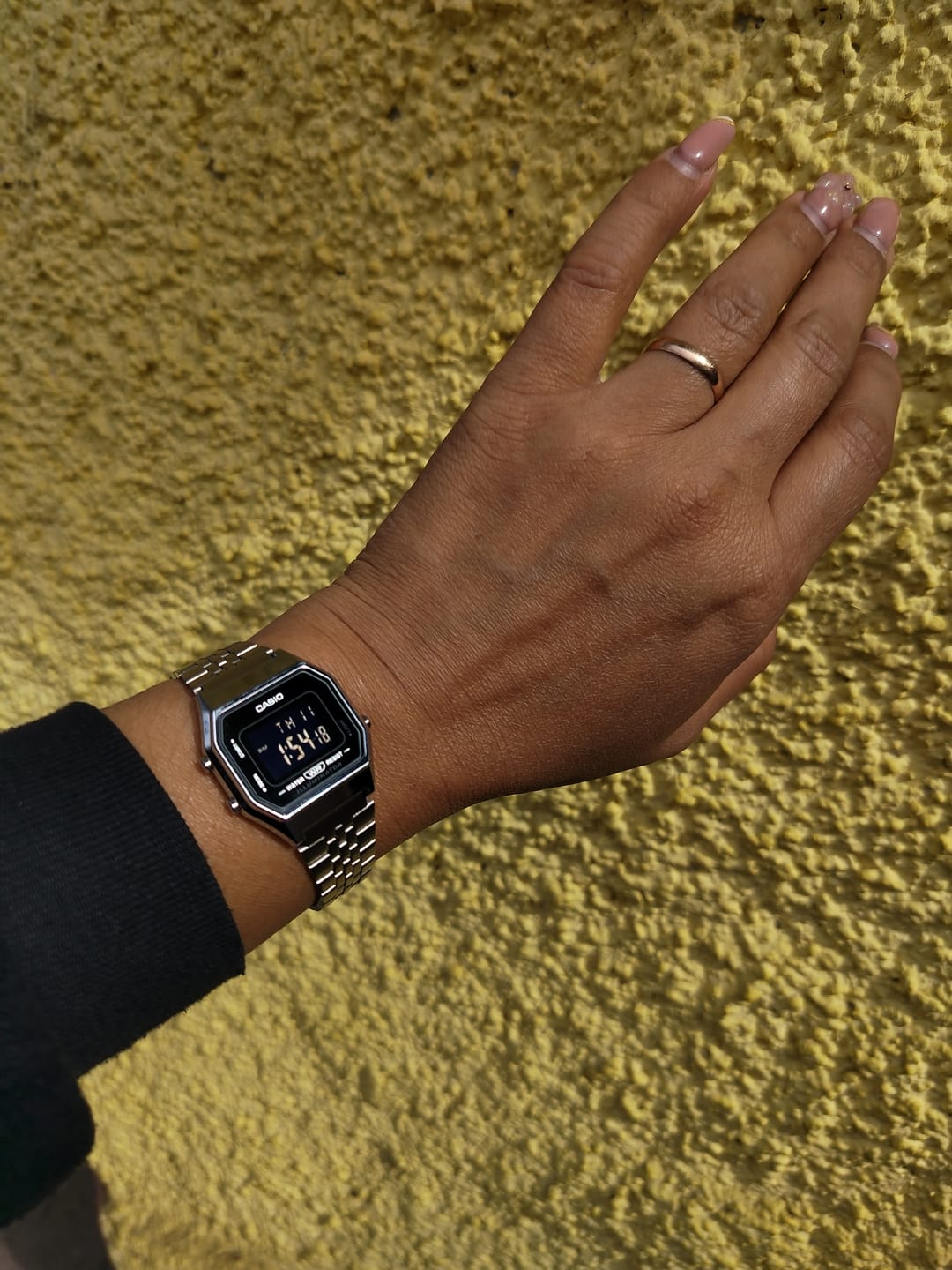 Customer photo review of Reloj Casio Vintage LA680WA-1BDF Plateado Negro