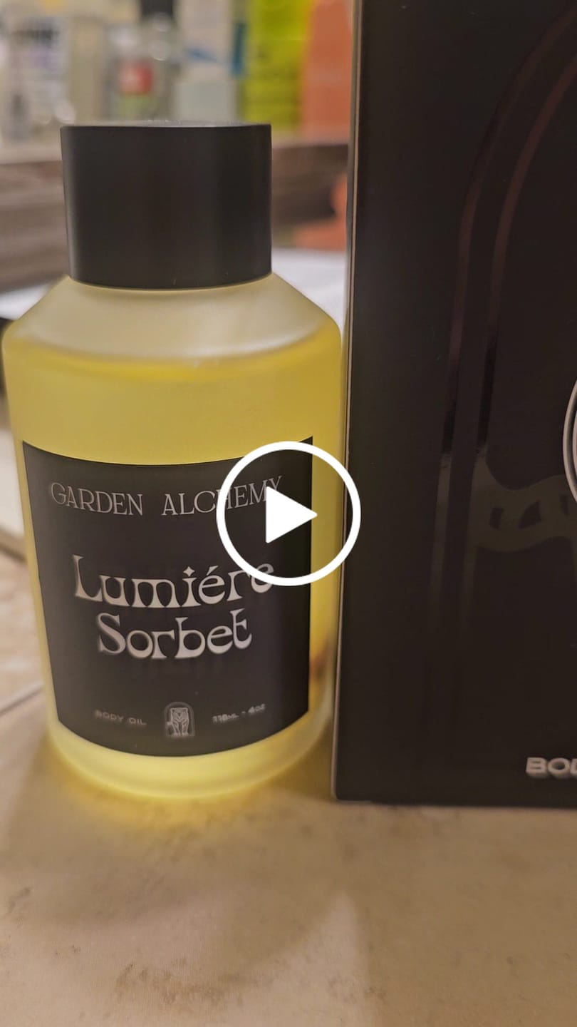 Customer video review of LUMIERE SORBET BODY OIL