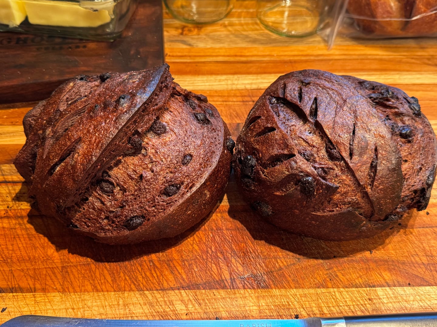 Customer photo review of Live 119 Year Old Valrhona CHOCOLATE Sourdough Starter Includes Maintenance PDF & Chocolate Noir Loaf Recipe