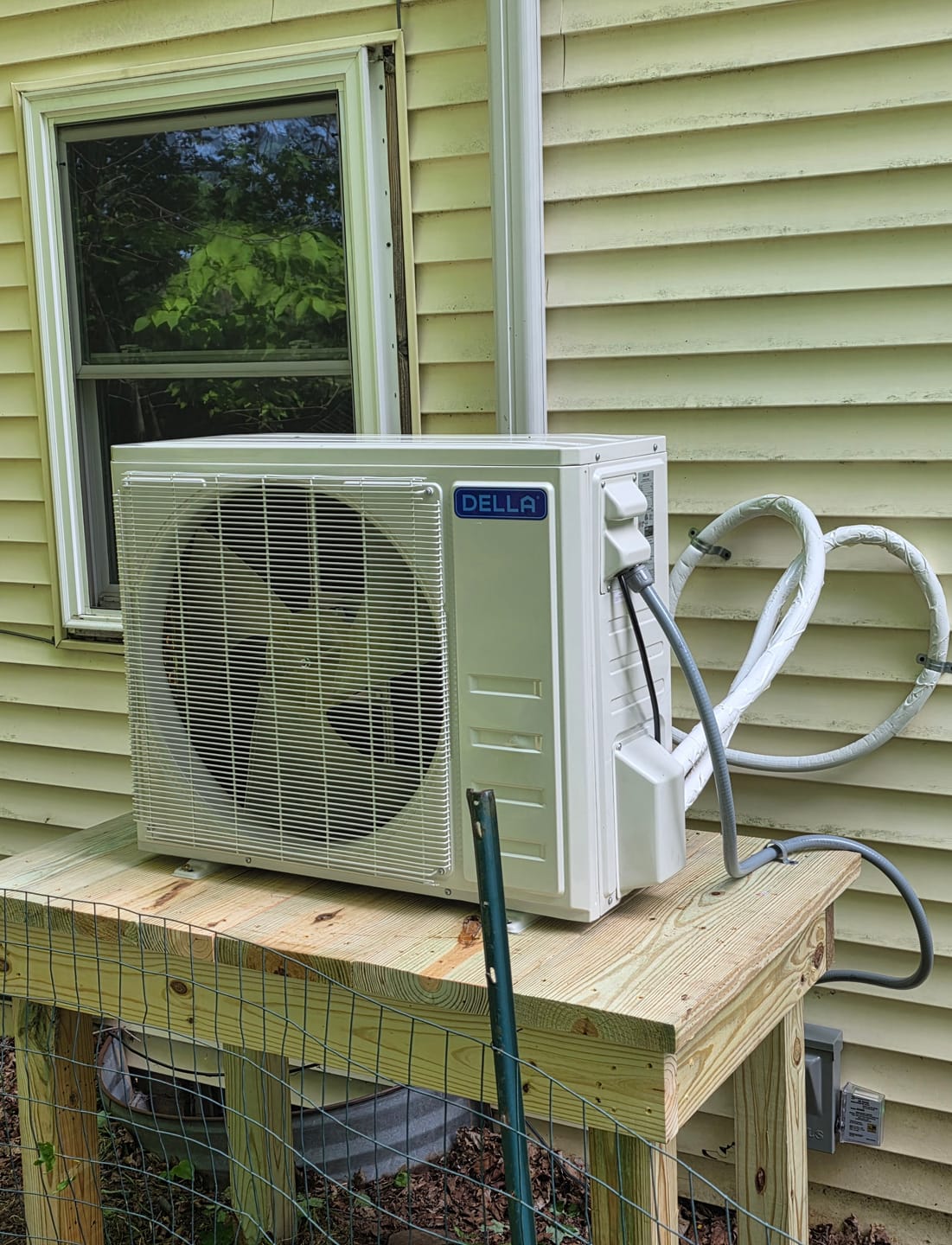 Customer photo review of DELLA Optima Pro Series 18000 BTU 23.5 SEER2 Ultra Hyper Heat Mini-Split AC - Up to 1000 Sq.Ft.