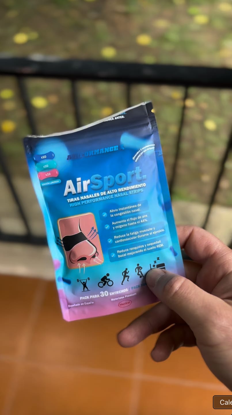 Customer photo review of AirSport® Multicolor Tiras Nasales de Alto Rendimiento