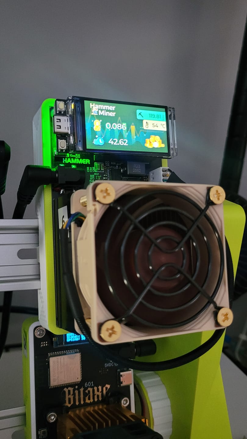 Customer photo review of Hammer Miner DC02 (105MH/s)