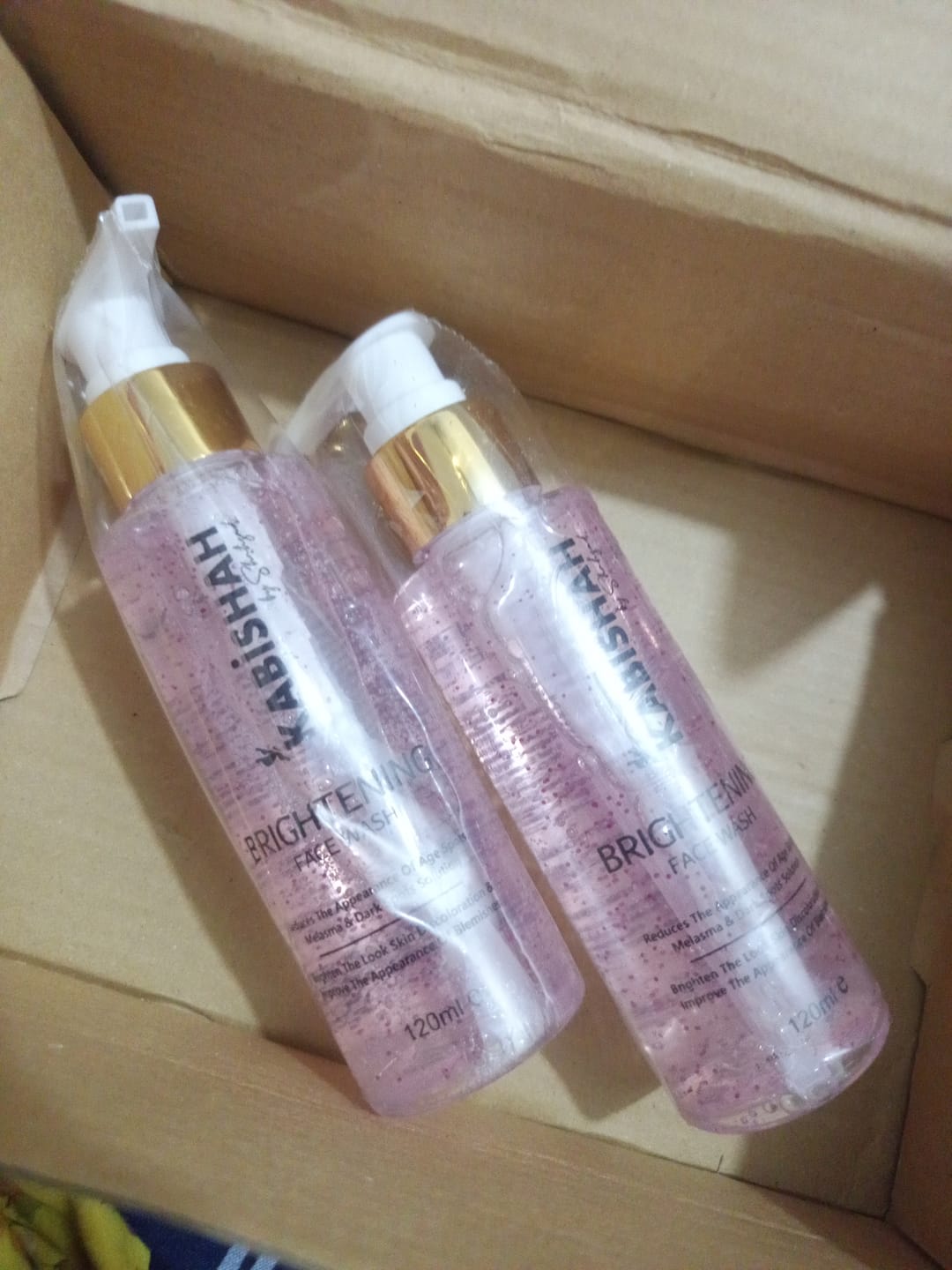 Customer photo review of Pigmentation Bundle: Face Wash & Melasma Cream Duo