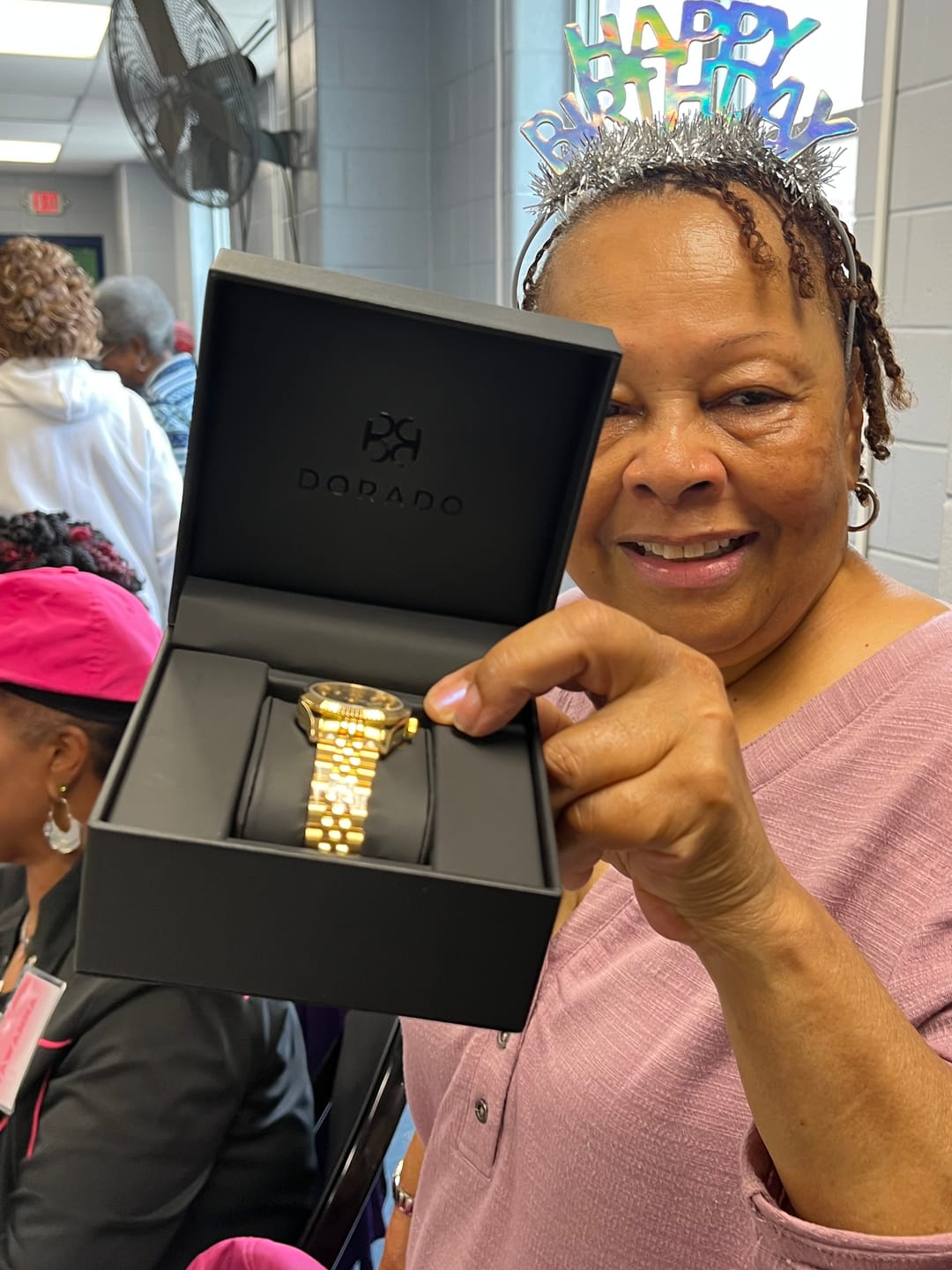 Customer photo review of DORADO Gold Timeless Watch - Chocolate