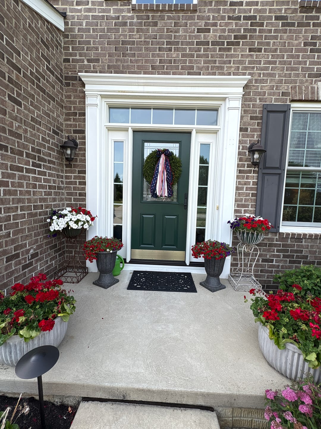 Customer photo review of Old Glory Wreath Ribbon
