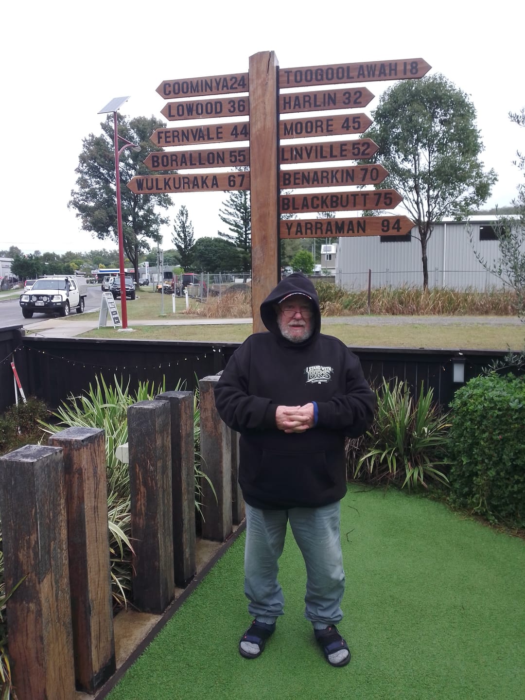 Customer photo review of Big Chocky | Stand With BRS Hoodie