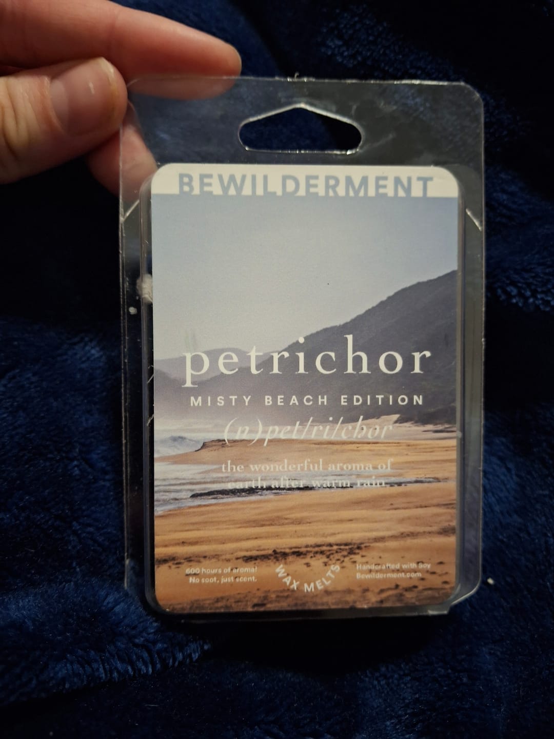 Customer photo review of Petrichor Misty Beach Edition Wax Melts