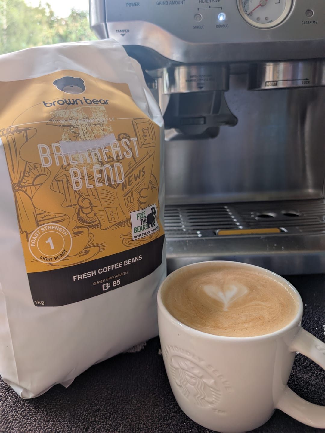 Customer photo review of Light Roast Coffee - Breakfast Blend - Strength 1