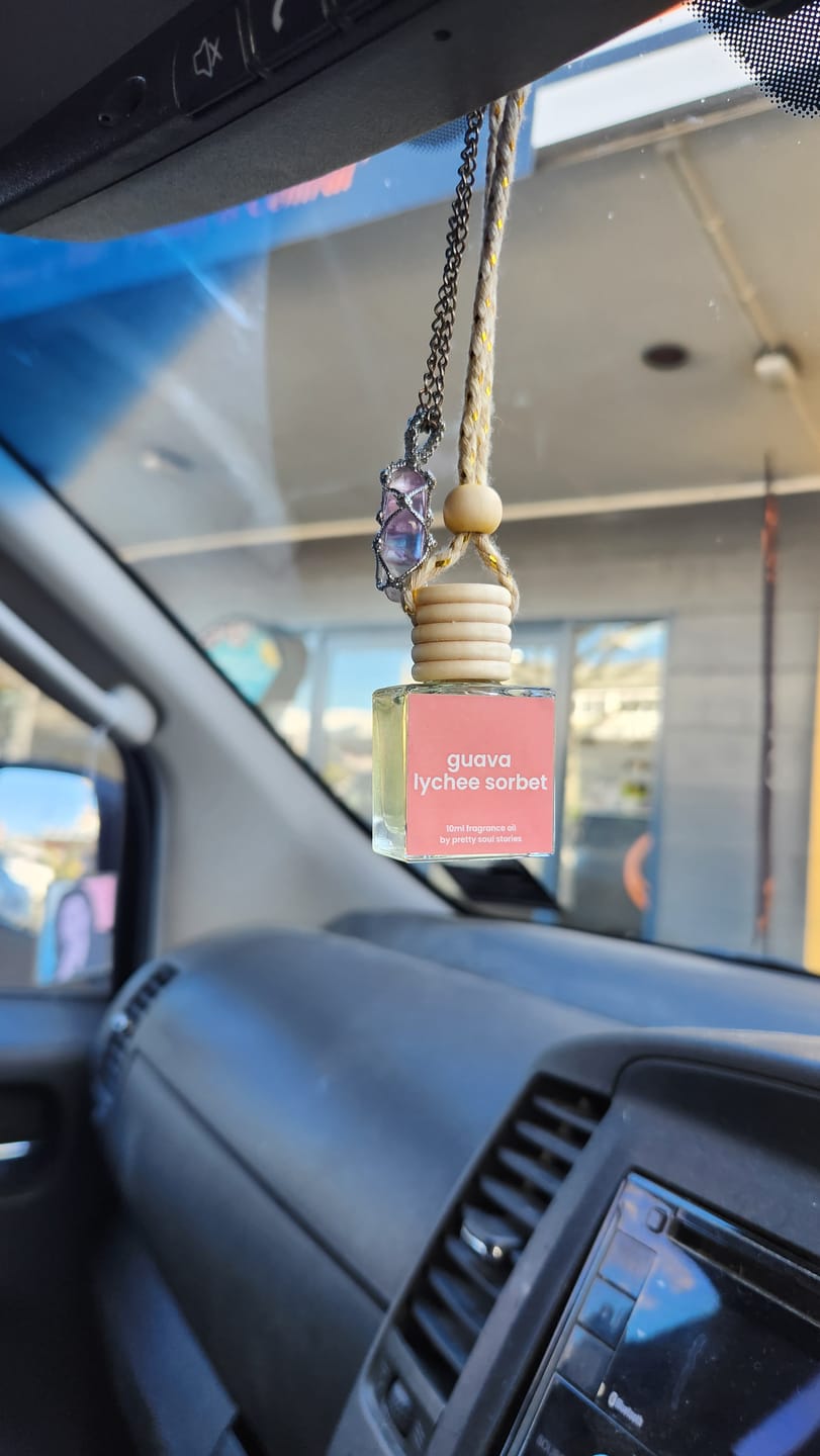 Customer photo review of Guava Lychee Sorbet Car Diffuser