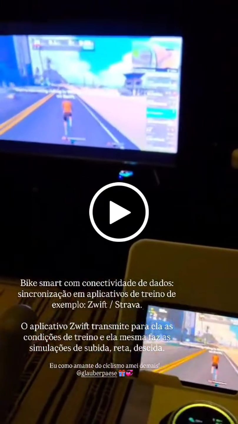 Customer video review of Bike Ergometrica Smart Advanced 13K | Ajuste Automático De Intensidade | Disco De Inercia 13K | Resistência Magnética| Suporta 150 Kg