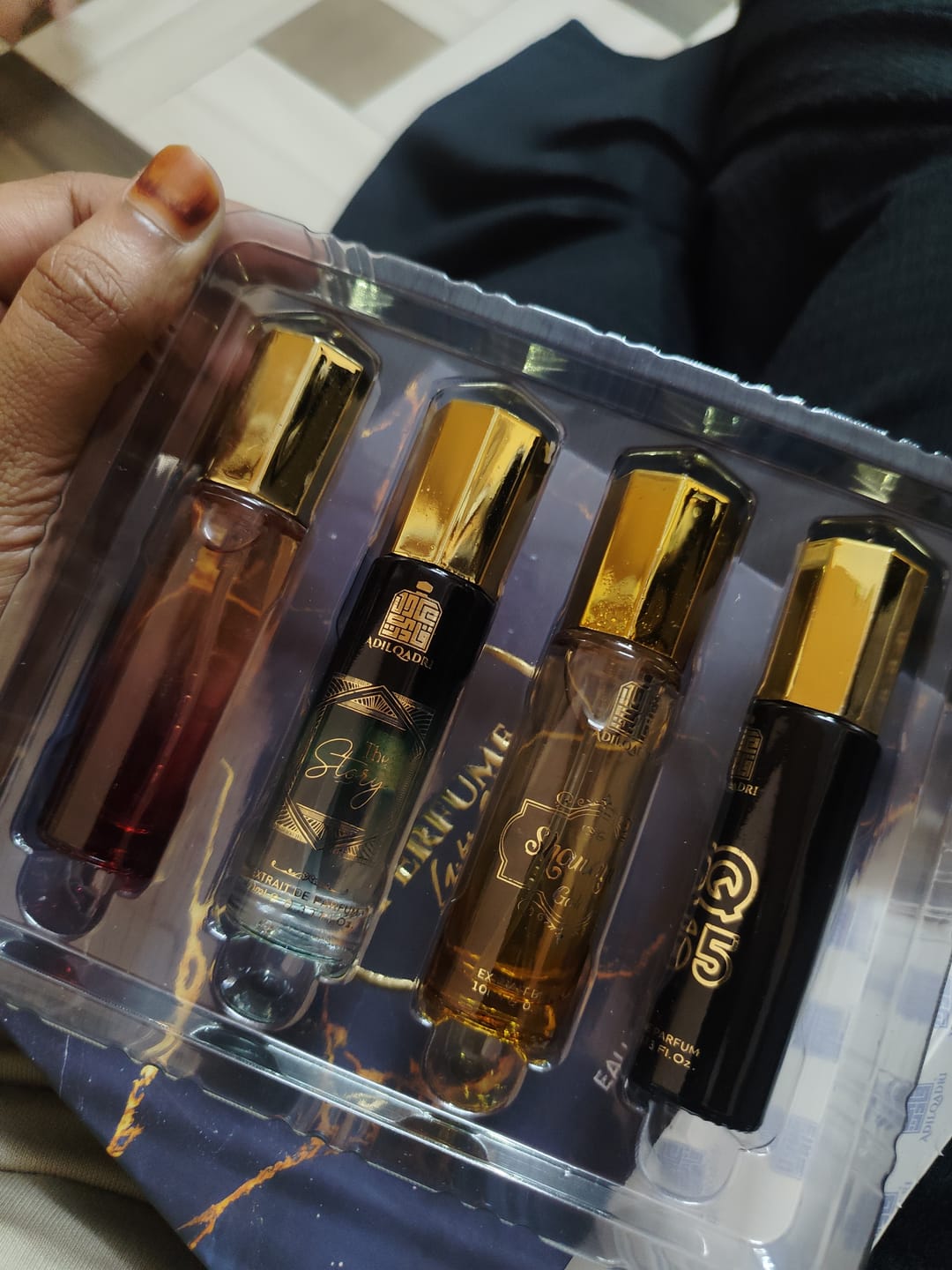 Customer photo review of Perfume Gift Set 4 Pcs Premium Perfume Spray