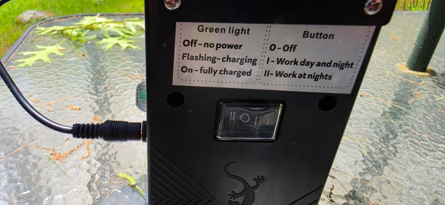 Customer photo review of Upgraded Solar Mosquito Killer Lamp-10W