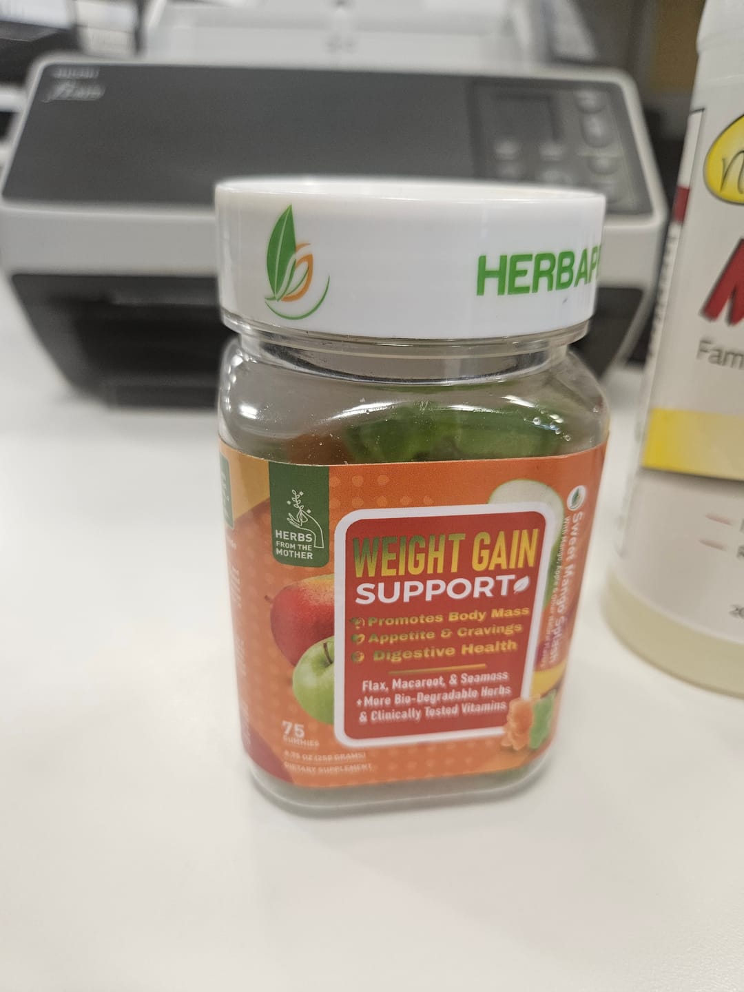 Customer photo review of Herbapeutic Weight Gain Gummies