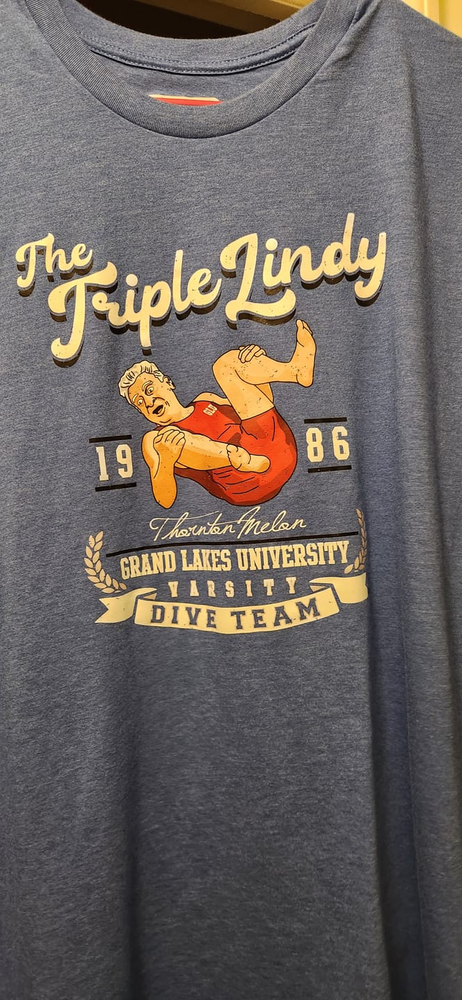 Customer photo review of The Triple Lindy Men's/Unisex Super Soft Tee