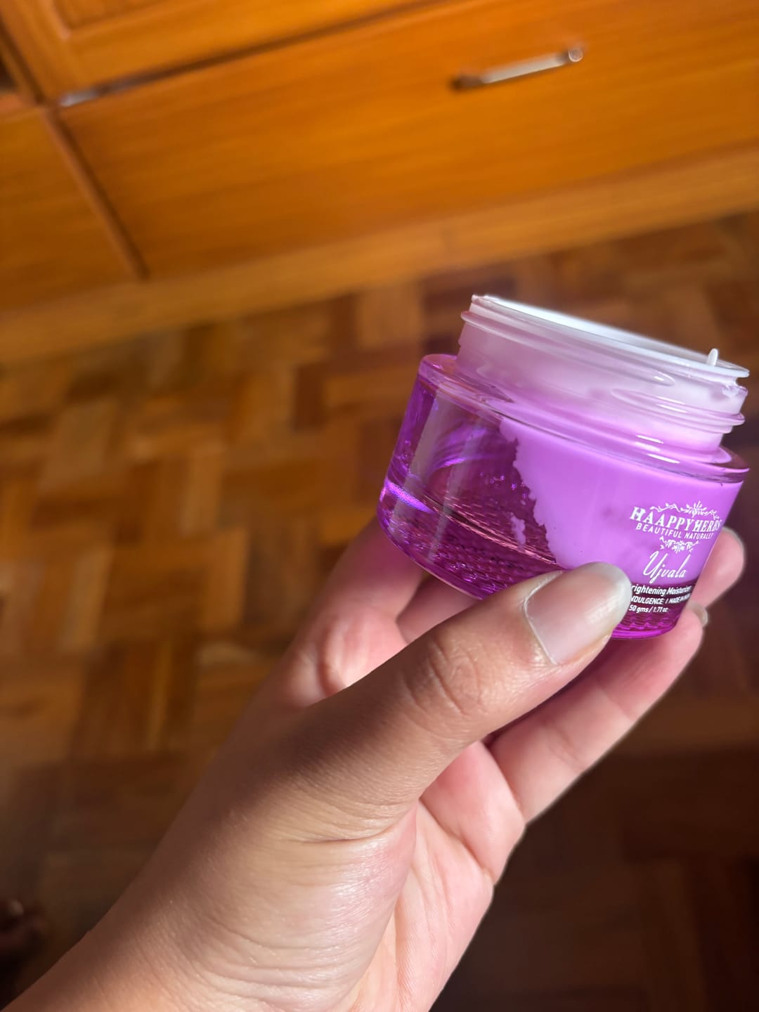 Customer photo review of Ujvala Skin Brightening Moisturizer