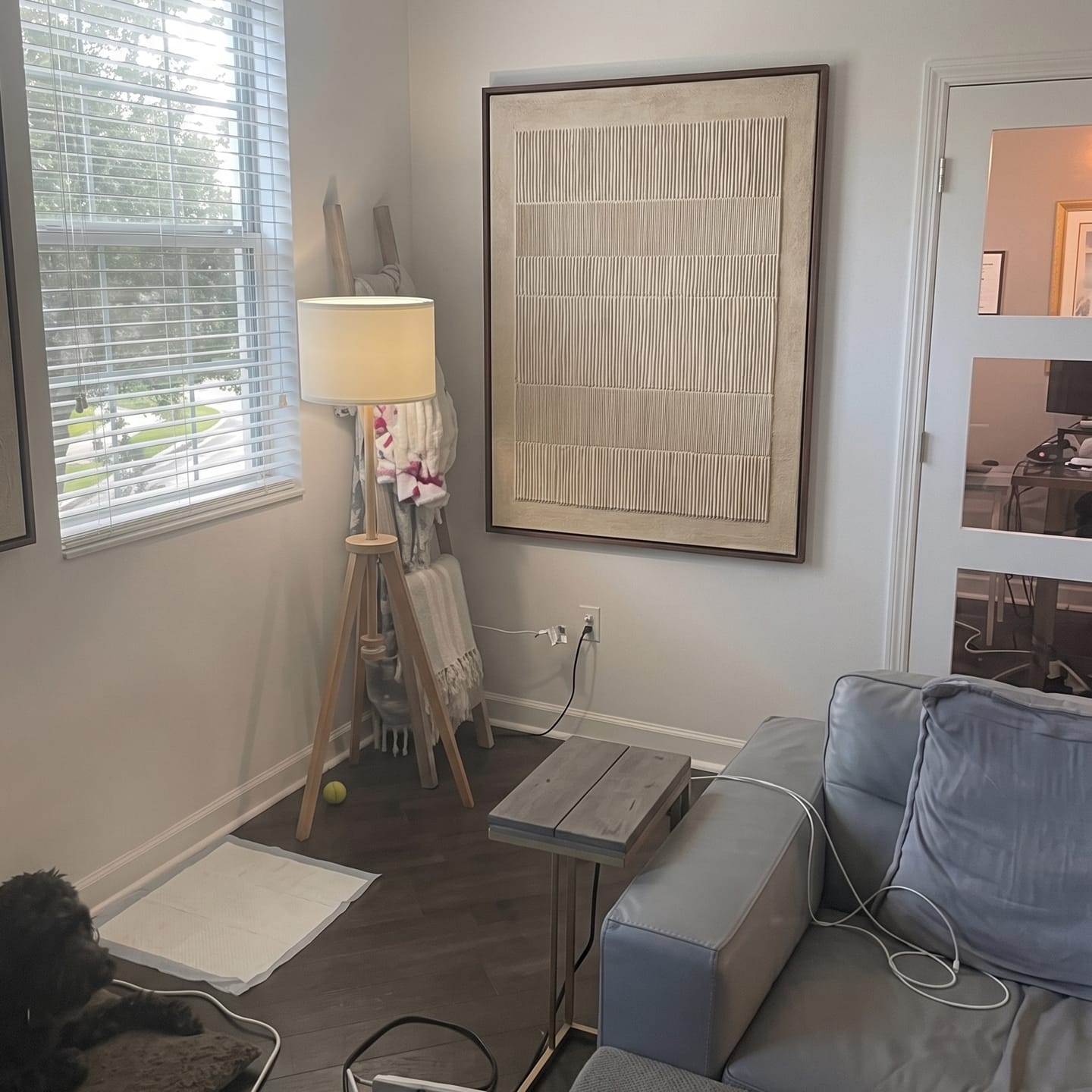 Customer photo review of Line Art Abstract ｜ Vertical-Grid-Sanctuary