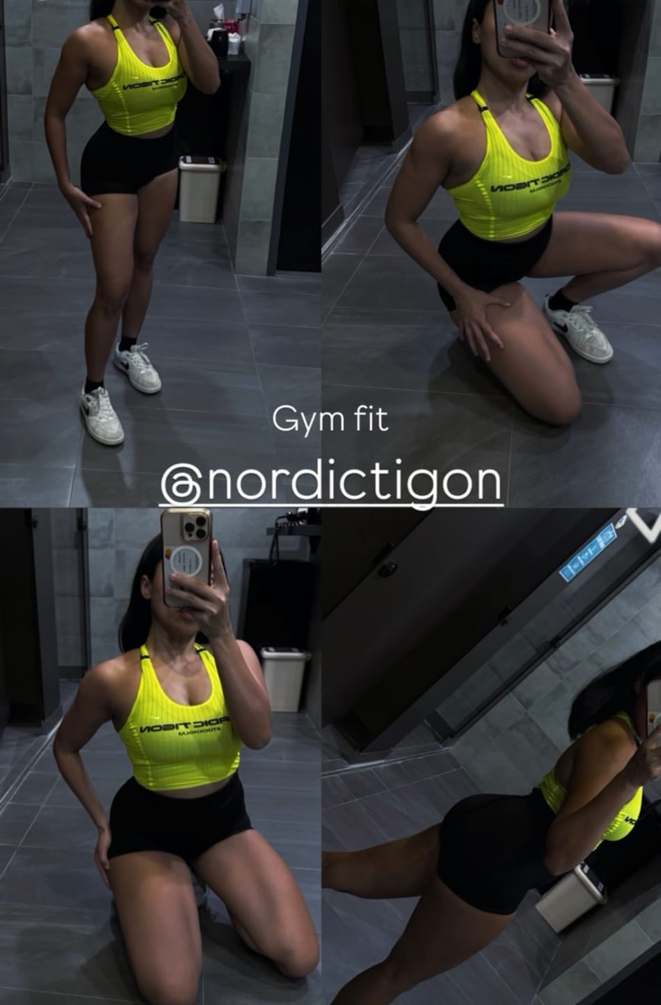 Customer photo review of Women's Velocity Cropped Tank - Flash Yellow