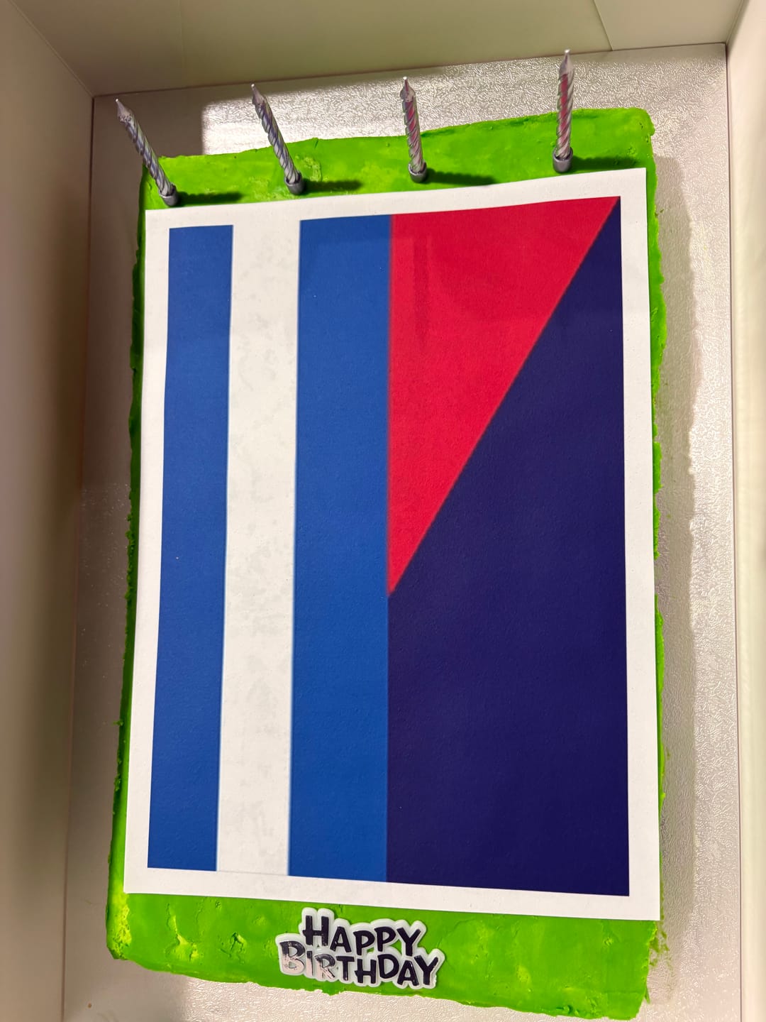 Customer photo review of A4 Rectangle Custom Edible Icing Image
