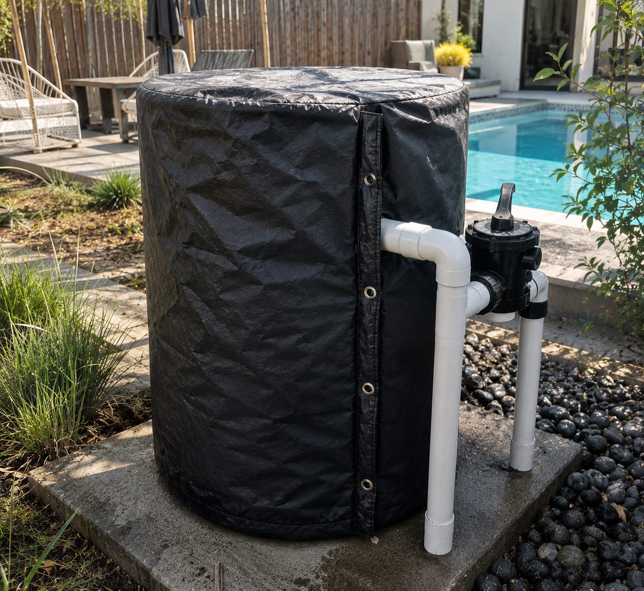 Customer photo review of Cold Snap™ Pressure Tank Insulation Cover (Beige)