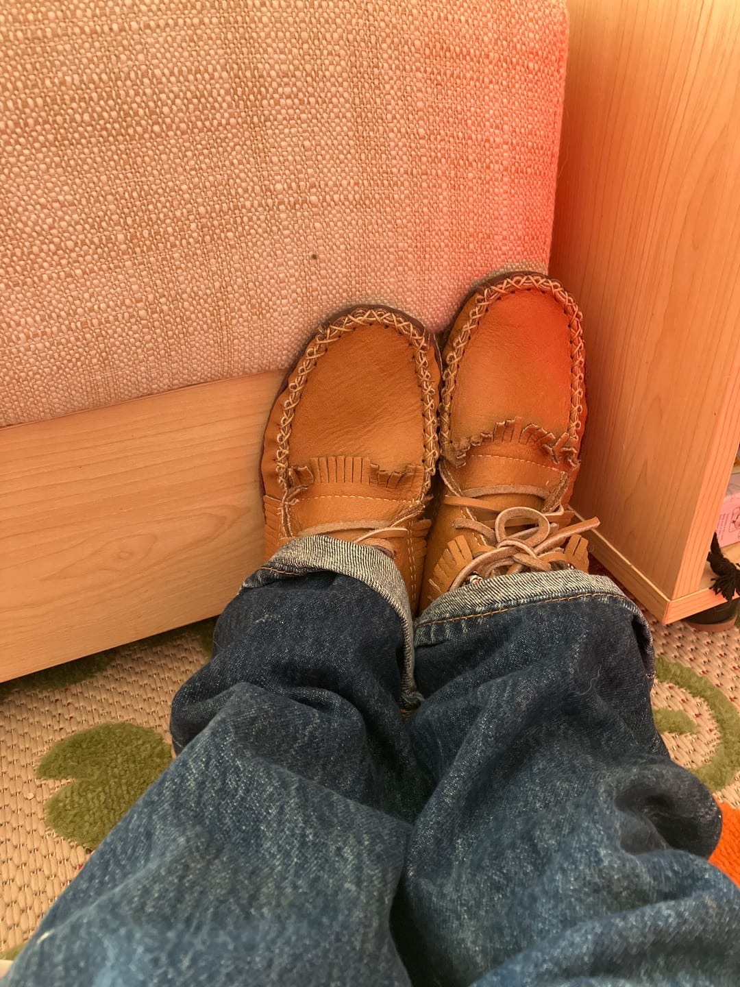 Customer photo review of Women's Earthing Moccasin Boots Moose Hide Leather