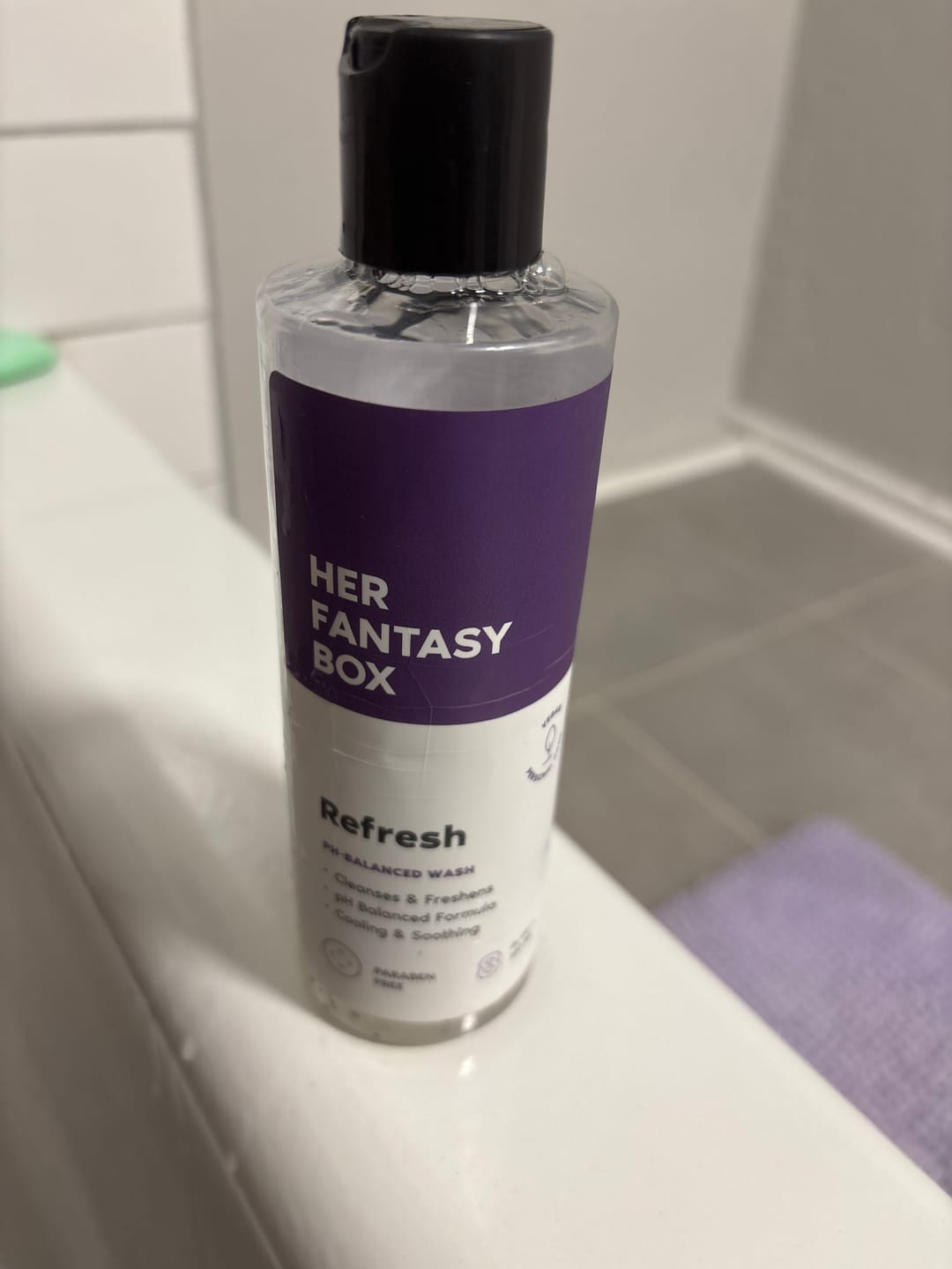 Customer photo review of Refresh Plant Based Intimate Body Wash for Women - pH Balancing