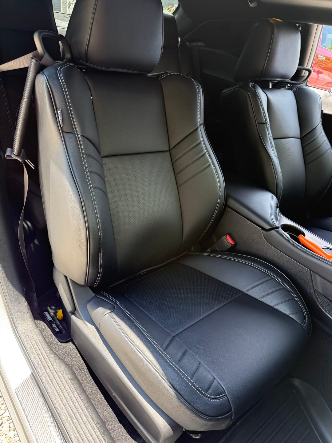 Customer photo review of 2015+ Dodge Challenger Custom Performance Seat Covers