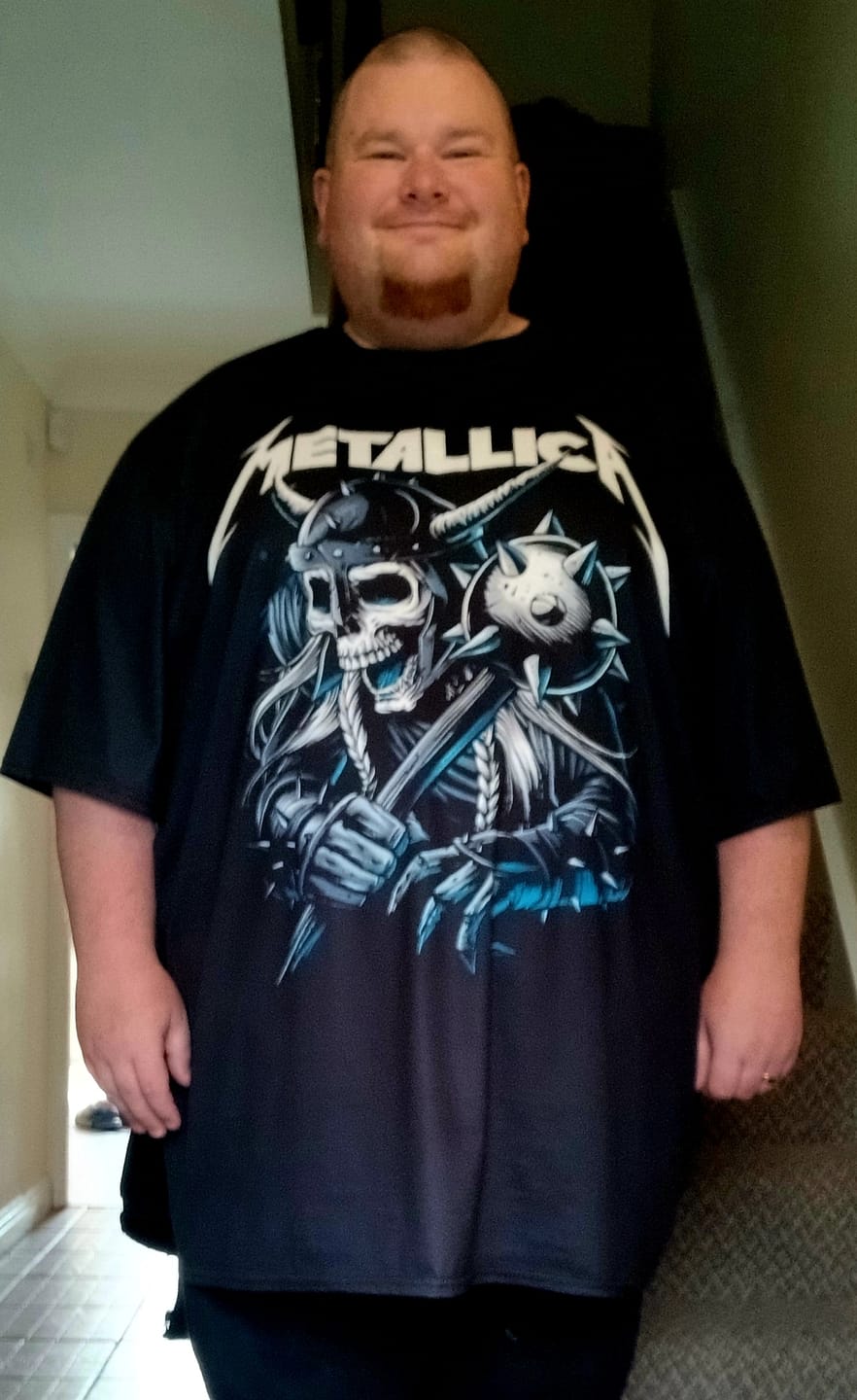 Customer photo review of Metallica Viking Men's Plus Size Short Sleeve T-Shirt