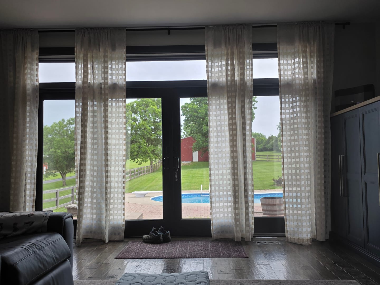 Customer photo review of Aria Sheer Drapes