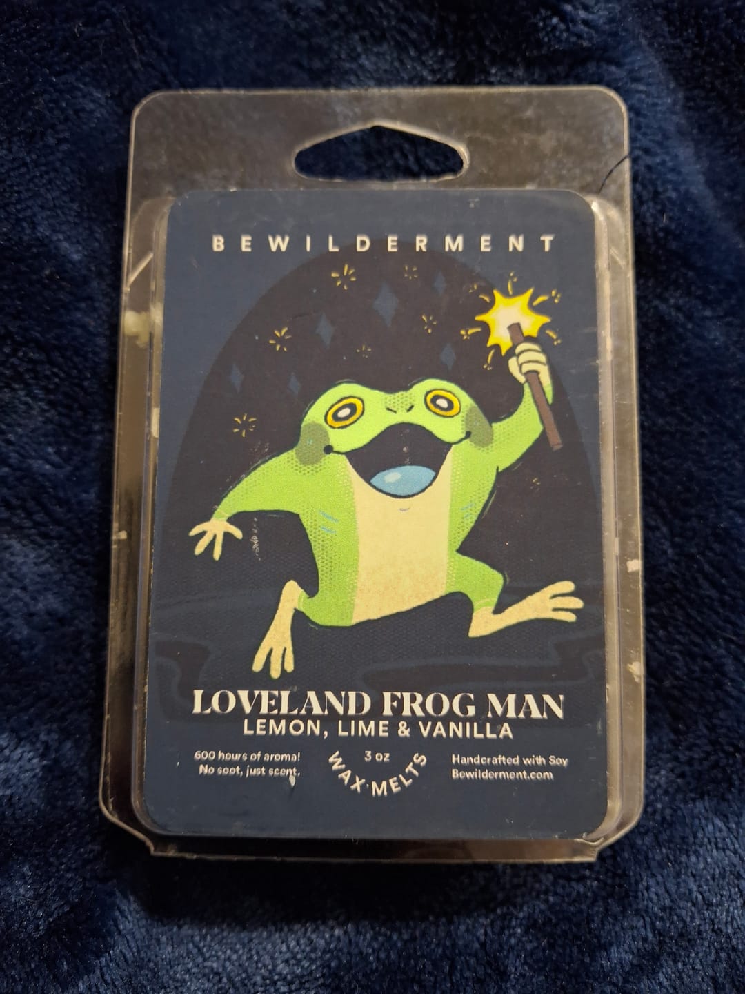 Customer photo review of Loveland Frog Man Wax Melts