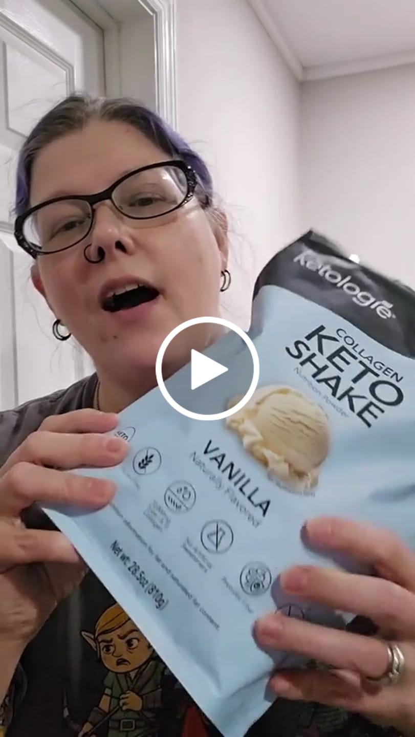 Customer video review of Vanilla Collagen Keto Shake
