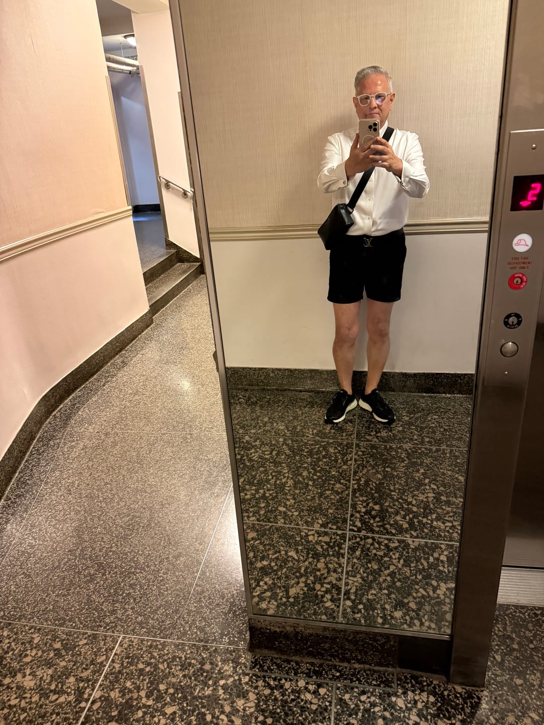 Customer photo review of Ultra-Stretch 5" Chino Shorts - Black
